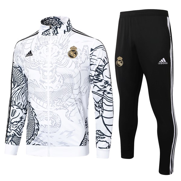 Chandal Real Madrid 2024-2025 Blanco Negro 3